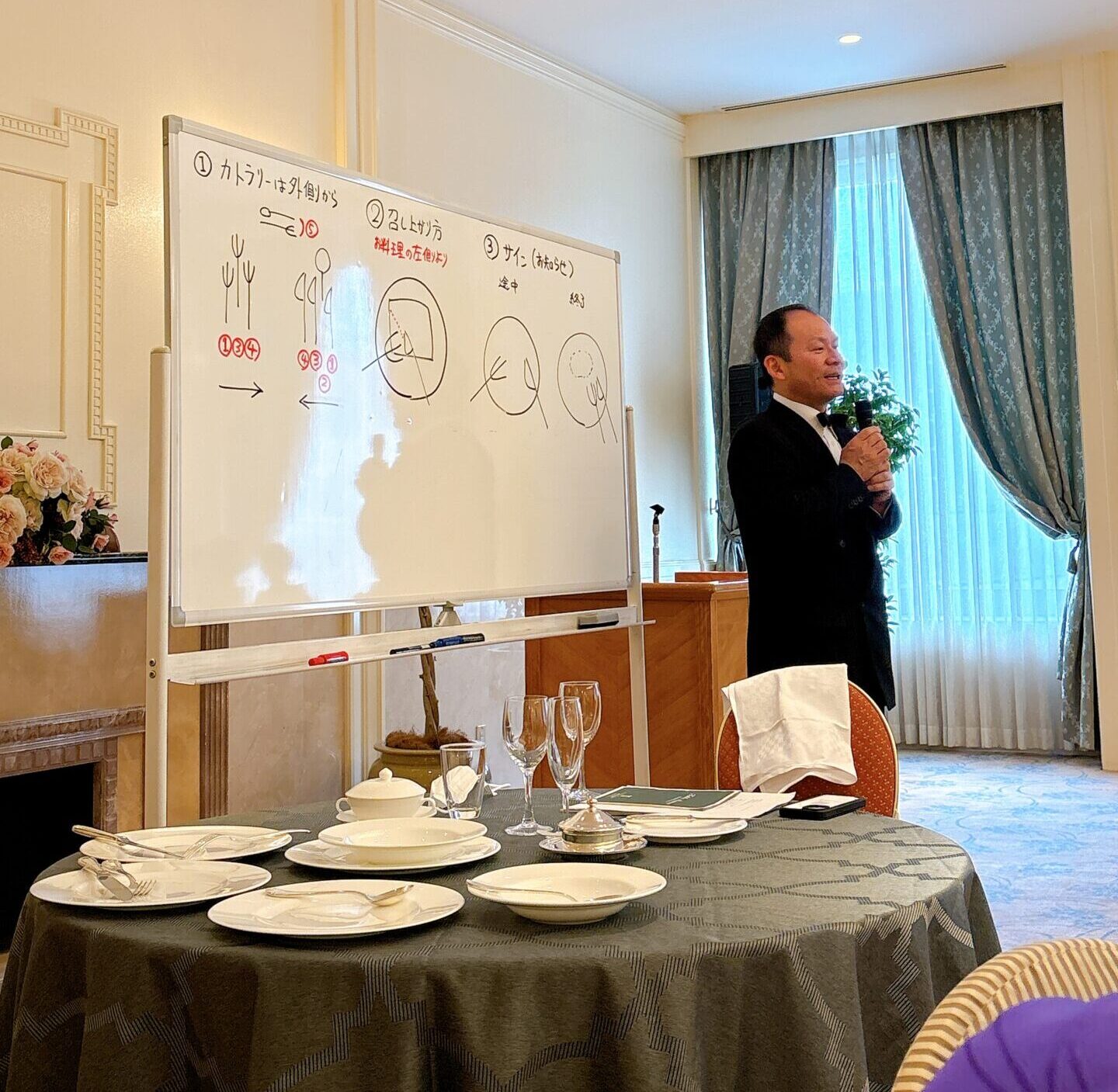 きものを楽しむ会　洋食マナー講座