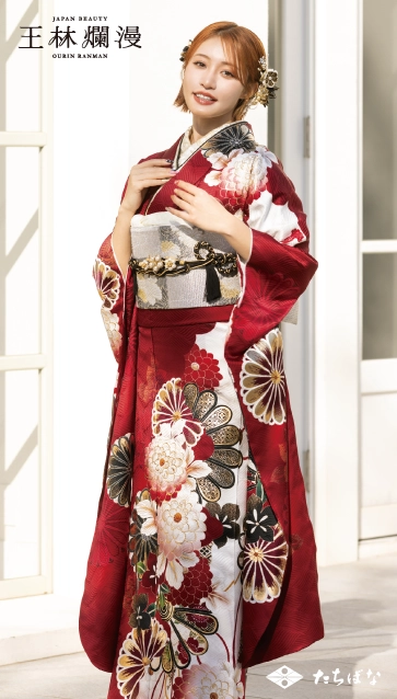 “王林爛漫”の振袖-赤｜成人記念の新作振袖ご紹介　OR-326