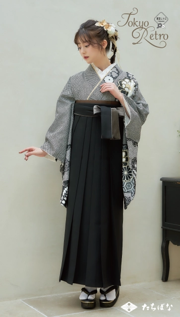 東京レトロの卒業式袴レンタル｜卒業式の袴ご紹介　MN-324