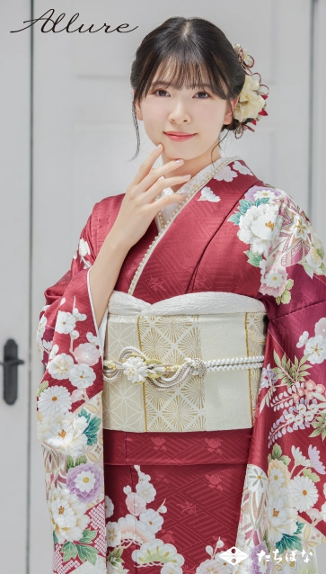 白石 乙華 ×Allure（アリュール）の振袖-赤|成人記念の新作振袖ご紹介　AL-214