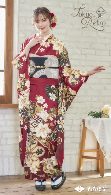“マーシュ彩ちゃん”着用の振袖-赤｜成人記念の新作振袖ご紹介　TR-609