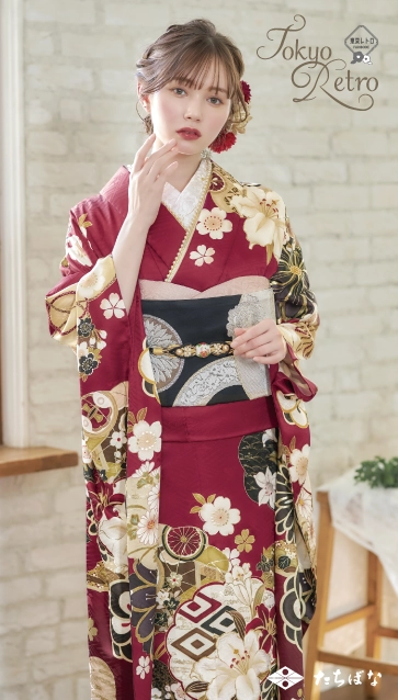 “マーシュ彩ちゃん”着用の振袖-赤｜成人記念の新作振袖ご紹介　TR-609