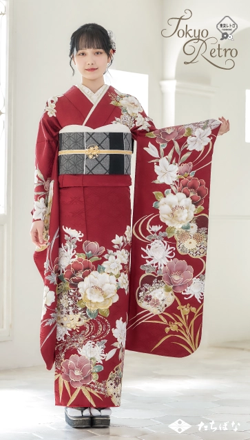 “松本恵莉紗ちゃん”着用の振袖-赤｜成人記念の新作振袖ご紹介　TR-611