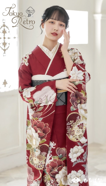 “松本恵莉紗ちゃん”着用の振袖-赤｜成人記念の新作振袖ご紹介　TR-611