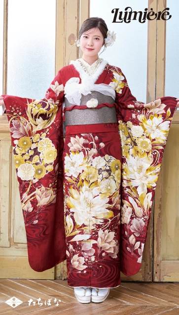 “星乃夢奈×Lumiere”の振袖-赤｜成人記念の新作振袖ご紹介　LF-11
