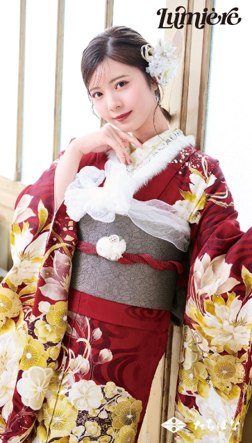 “星乃夢奈×Lumiere”の振袖-赤｜成人記念の新作振袖ご紹介　LF-11
