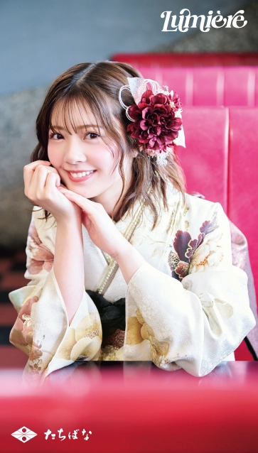 “星乃夢奈×Lumiere”の振袖-ピンクベージュ｜成人記念の新作振袖ご紹介　LF-06