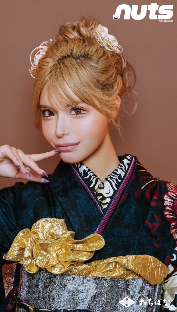 アンジェ×nuts（ナッツ）-黒|ハタチ記念の新作振袖ご紹介　nt-801