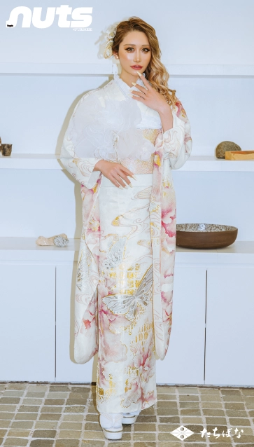 みう×nuts（ナッツ）-白|ハタチ記念の新作振袖ご紹介　nt-803