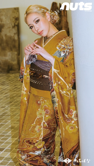 原ちゃん×nuts（ナッツ）-黄色|ハタチ記念の新作振袖ご紹介　nt-804