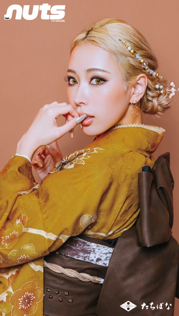 原ちゃん×nuts（ナッツ）-黄色|ハタチ記念の新作振袖ご紹介　nt-804