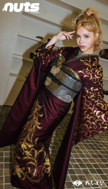 アンジェ×nuts（ナッツ）-赤|ハタチ記念の新作振袖ご紹介　nt-805