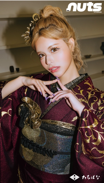 アンジェ×nuts（ナッツ）-赤|ハタチ記念の新作振袖ご紹介　nt-805