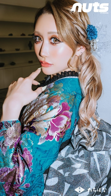 みう×nuts（ナッツ）-青|ハタチ記念の新作振袖ご紹介　nt-809