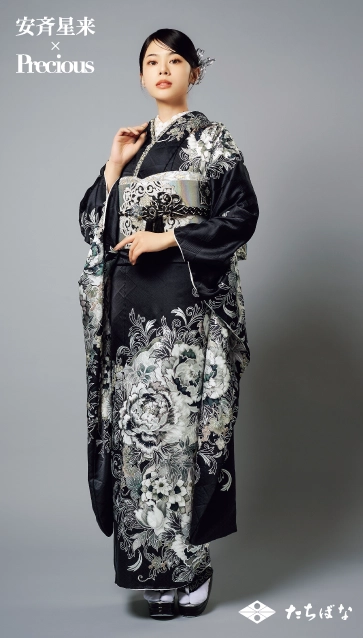 安斉星来×Precious-黒|ハタチ記念の新作振袖ご紹介　AS-14