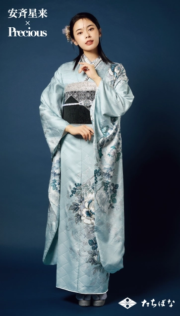 安斉星来×Precious-水色|ハタチ記念の新作振袖ご紹介　AS-15