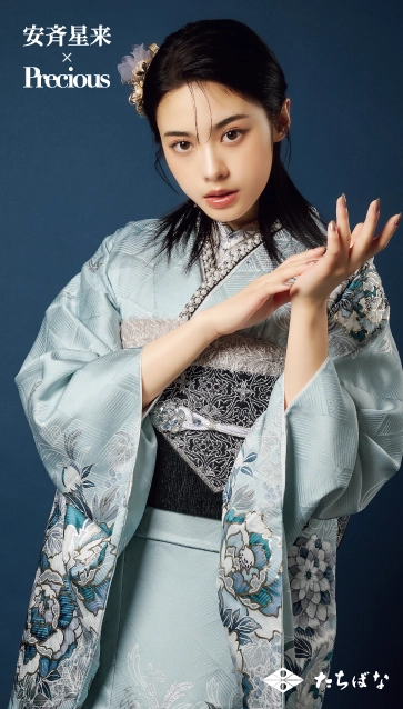 安斉星来×Precious-水色|ハタチ記念の新作振袖ご紹介　AS-15