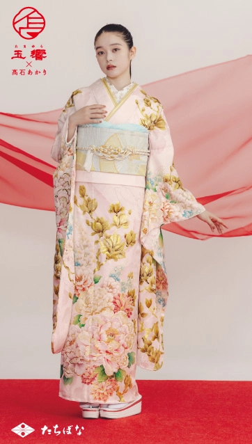 玉響×髙石あかり-ピンク|ハタチ記念の新作振袖ご紹介　TA-805