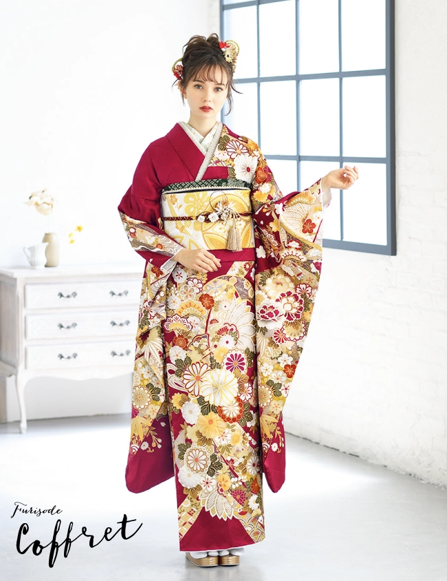 赤の振袖 マーシュ彩 ｜CF-504