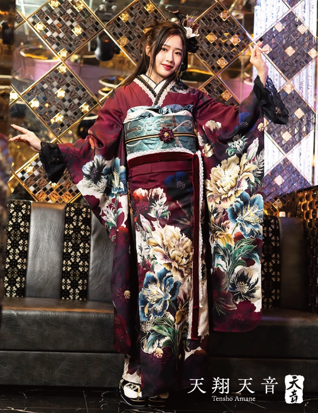 赤の振袖 天翔天音 ｜TA-703