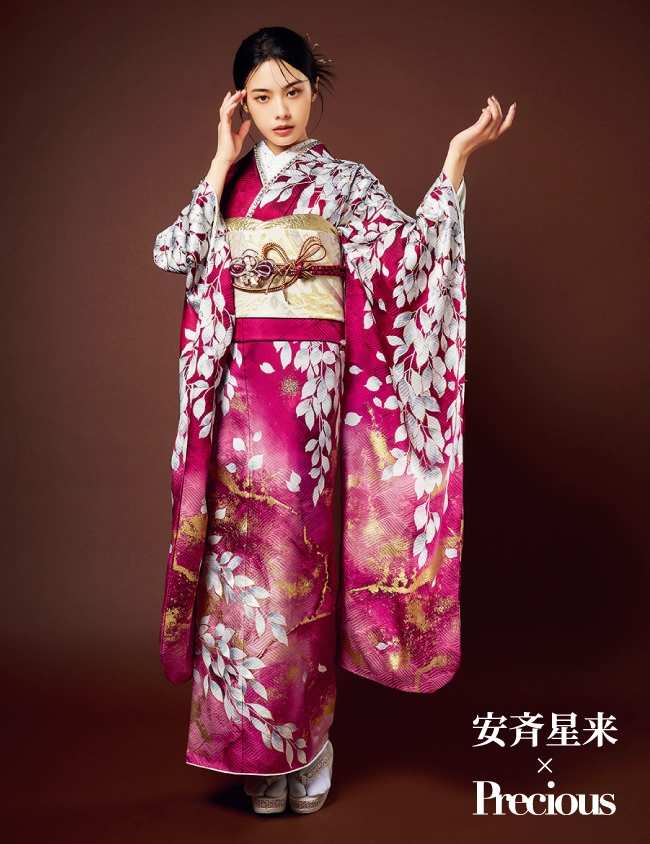 赤の振袖 安斉星来 ｜AS-12