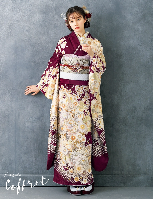 赤の振袖 コフレ ｜CF-507