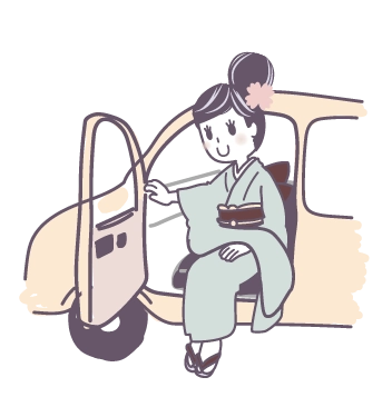 振袖マナー｜車の乗り降り｜式典当日失敗しないように、今から予習しよ！　