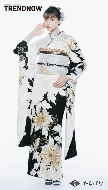 菊池日菜子 ×TRENDNOW（トレンドナウ）の振袖-白|ハタチ記念の新作振袖ご紹介　TN-264
