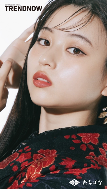 菊池日菜子 ×TRENDNOW（トレンドナウ）の振袖-黒|ハタチ記念の新作振袖ご紹介　TN-267