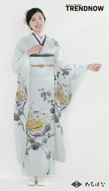 川床明日香 ×TRENDNOW（トレンドナウ）の振袖-白|ハタチ記念の新作振袖ご紹介　TN-268