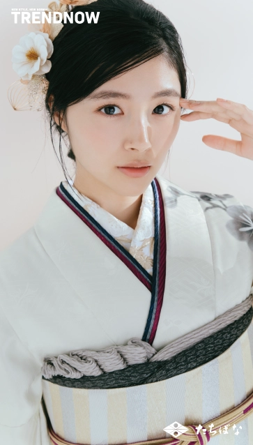 川床明日香 ×TRENDNOW（トレンドナウ）の振袖-白|ハタチ記念の新作振袖ご紹介　TN-268