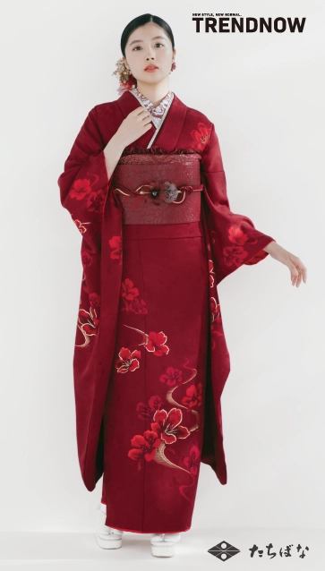川床明日香 ×TRENDNOW（トレンドナウ）の振袖-赤|ハタチ記念の新作振袖ご紹介　TN-270