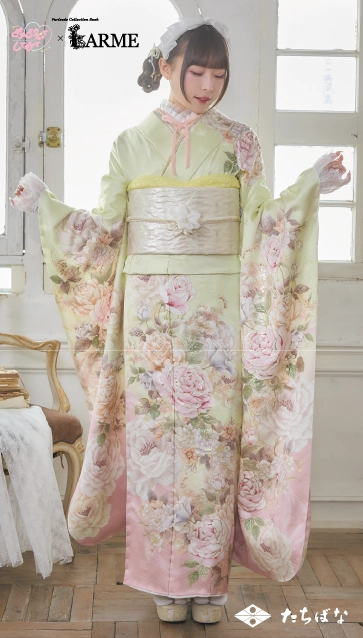 きゅるして×LARME（ラルム）の振袖-黄|ハタチ記念の新作振袖ご紹介　KYU-004