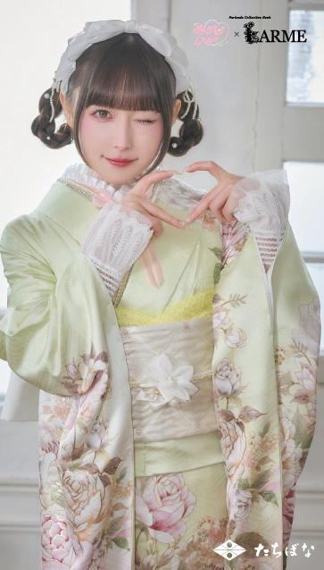 きゅるして×LARME（ラルム）の振袖-黄|ハタチ記念の新作振袖ご紹介　KYU-004