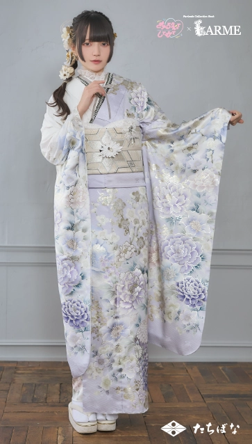 きゅるして×LARME（ラルム）の振袖-薄紫|ハタチ記念の新作振袖ご紹介　KYU-011