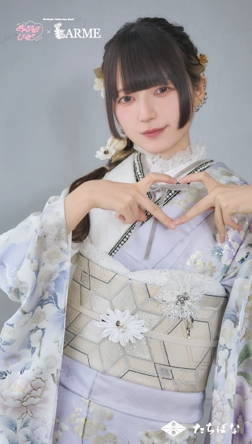 きゅるして×LARME（ラルム）の振袖-薄紫|ハタチ記念の新作振袖ご紹介　KYU-011