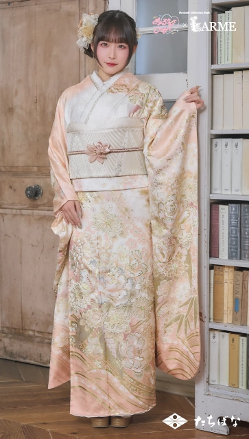 きゅるして×LARME（ラルム）の振袖-ピンク|ハタチ記念の新作振袖ご紹介　KYU-016