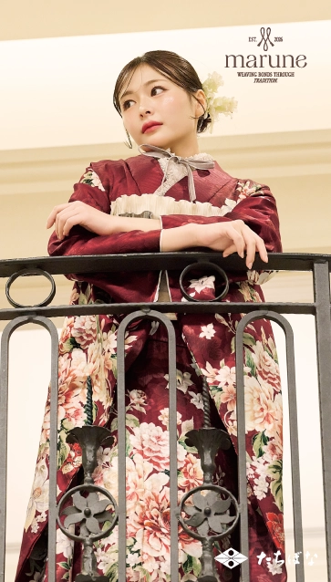 marune-赤|ハタチ記念の新作振袖ご紹介　M-604