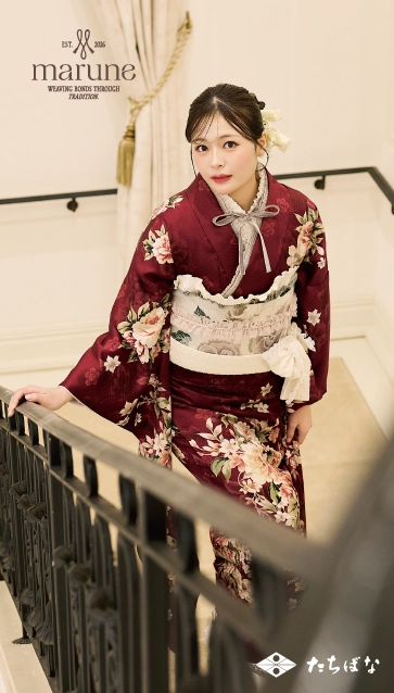 marune-赤|ハタチ記念の新作振袖ご紹介　M-604