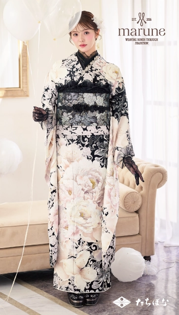 marune-白|ハタチ記念の新作振袖ご紹介 M-606