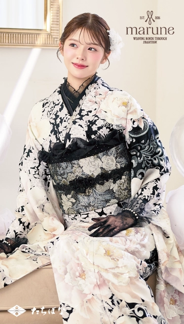 marune-白|ハタチ記念の新作振袖ご紹介 M-606