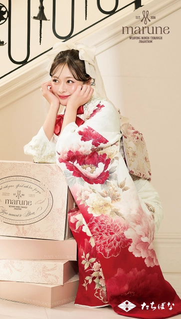 marune-白|ハタチ記念の新作振袖ご紹介　M-610