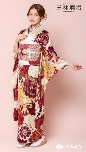 王林爛漫-ベージュ|ハタチ記念の新作振袖ご紹介　OR-343