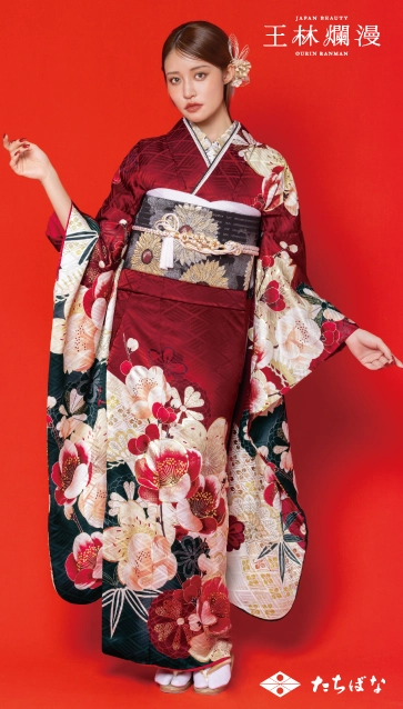 王林爛漫-赤|ハタチ記念の新作振袖ご紹介　OR-350