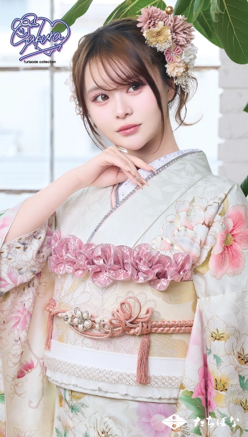 “Sakura(さくら)”ちゃんの振袖-白|ハタチ記念の新作振袖ご紹介　SAF-26