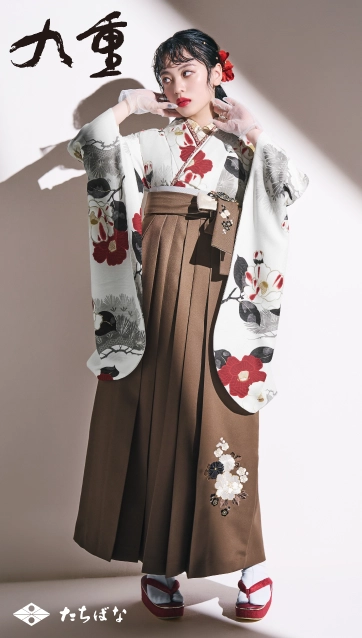 “九重”の卒業式袴レンタル｜卒業式の袴ご紹介　KN-51