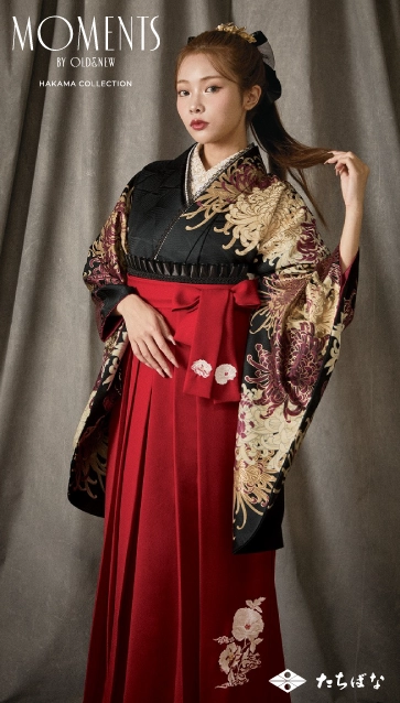 “MOMENTS”の卒業式袴レンタル｜卒業式の袴ご紹介　OMN-1