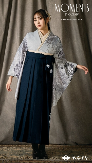 “MOMENTS”の卒業式袴レンタル｜卒業式の袴ご紹介　OMN-2