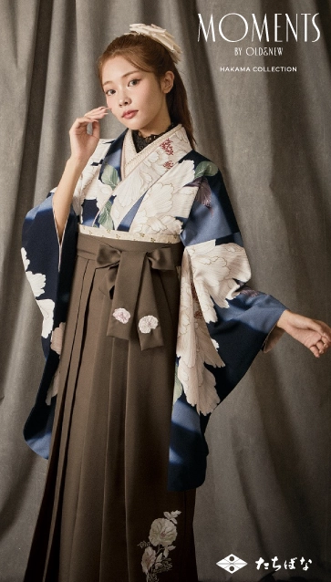 “MOMENTS”の卒業式袴レンタル｜卒業式の袴ご紹介　OMN-3