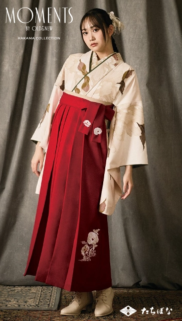“MOMENTS”の卒業式袴レンタル｜卒業式の袴ご紹介　OMN-4